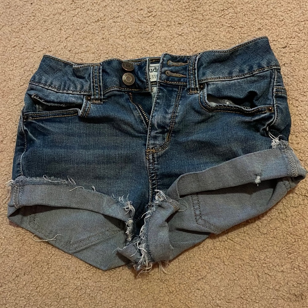 size 1 child’s jean shorts. super stretchy